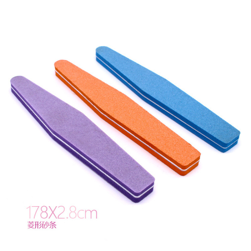 Nail sponge file, tofu block, fluorescent hand trimming file, four-sided nail surface polishing file, factory direct sales pic 7