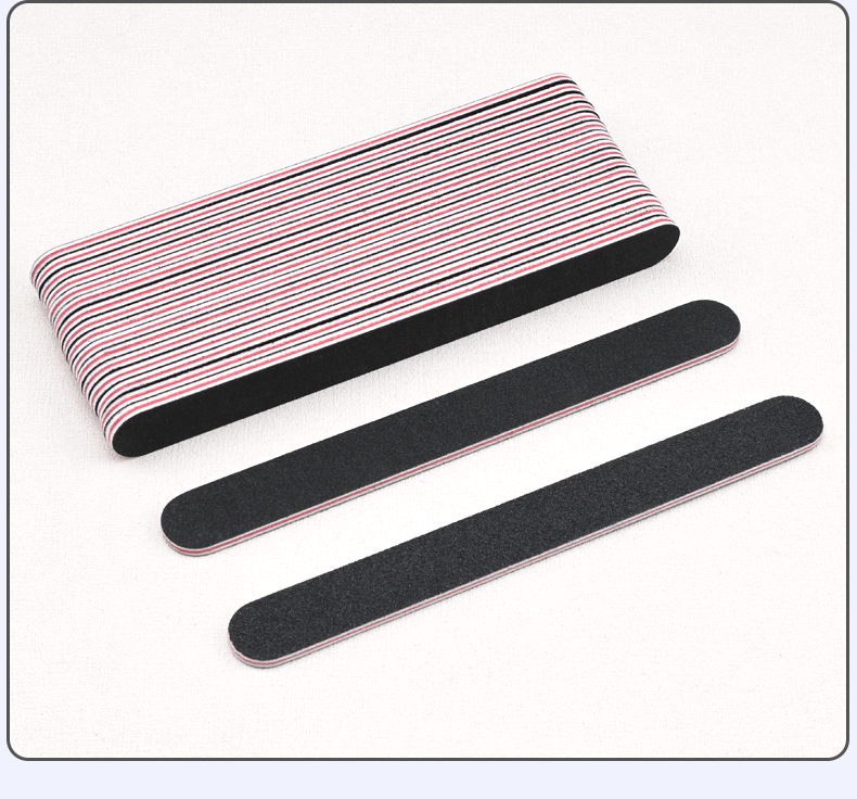 Black nail files, nail sanding strips, nail scrubs, double-sided nail tools, grinding strips, factory direct sales pic 10
