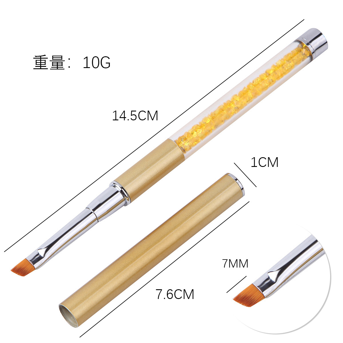 Nail art tools, pens, crystal carved pens, phototherapy pens, powder painting pens, nail art tools, nail art brushes wholesale Specification image