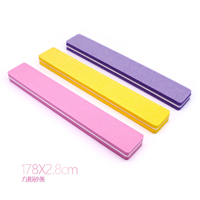 Nail sponge file, tofu block, fluorescent hand trimming file, four-sided nail surface polishing file, factory direct sales pic 6