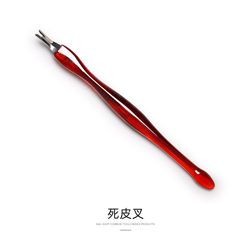 Nail care tools, dead skin fork, scraper, dead skin remover, push fork, sharp V-shaped hand, nail trimming edge set Item Picture
