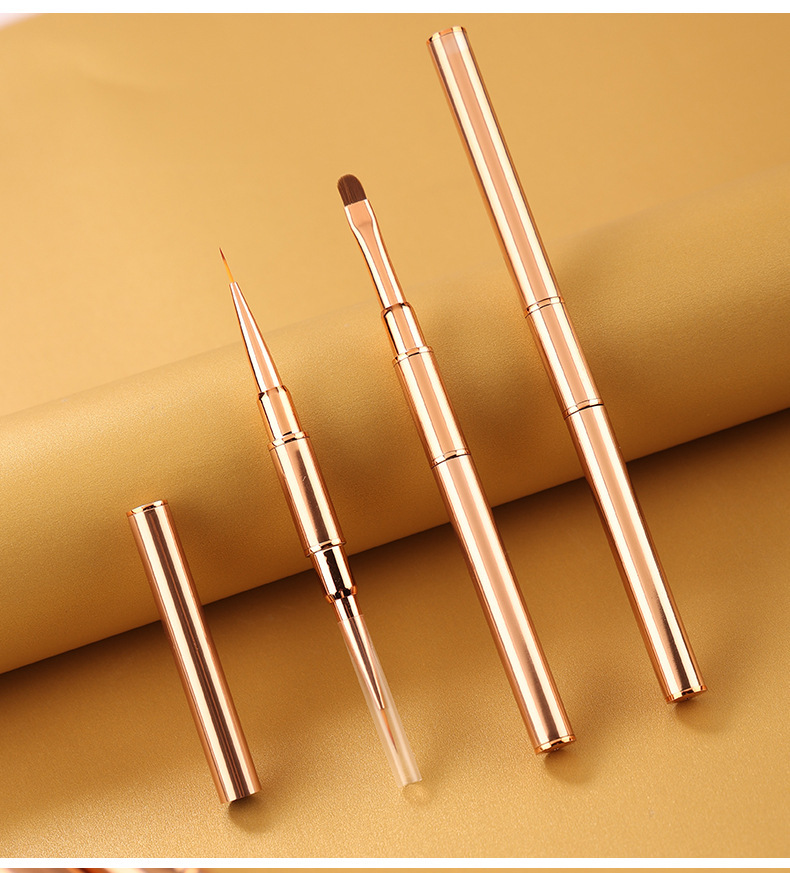 A complete set of nail art tools, including 5 rose gold nail art functional pens, phototherapy pens and smudge pens pic 8