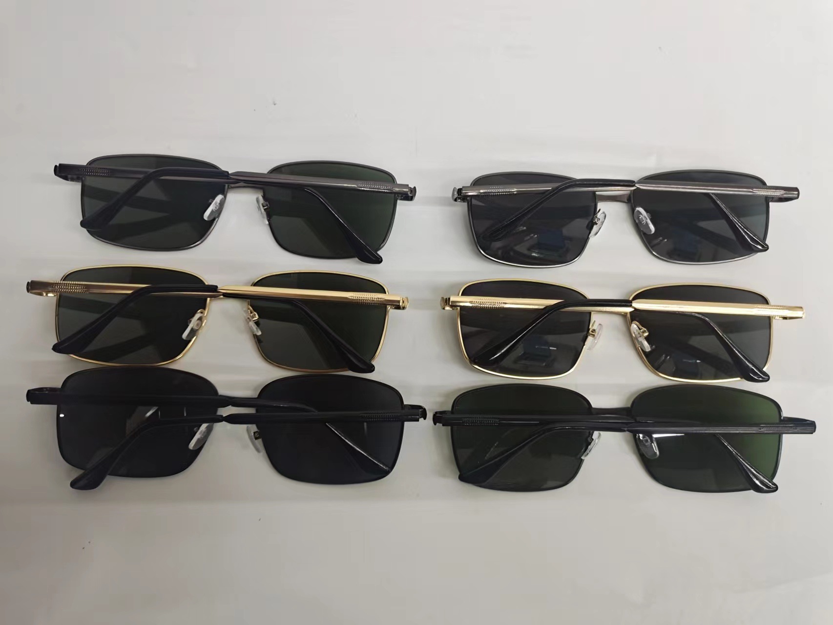 新款方型太阳镜金属太阳眼镜批发时尚墨镜驾驶摆地摊电商引流货源