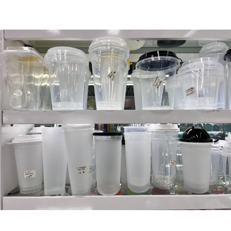 500ML800ML带盖PP奶茶杯水果桶产品图