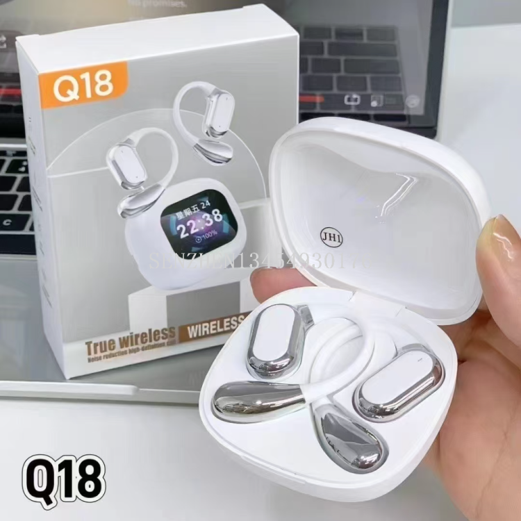 The SENZHEN Q18 Bluetooth headset features a touch screen