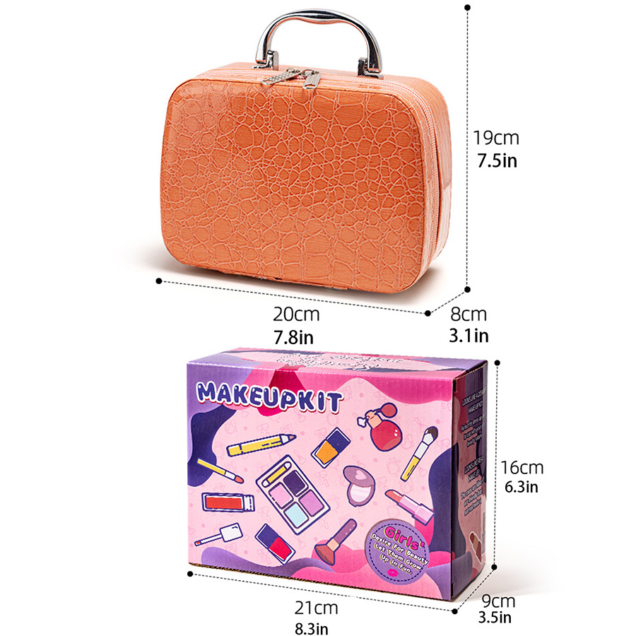 热销仿真无色儿童化妆品玩具套装女孩彩妆盒批发详情10