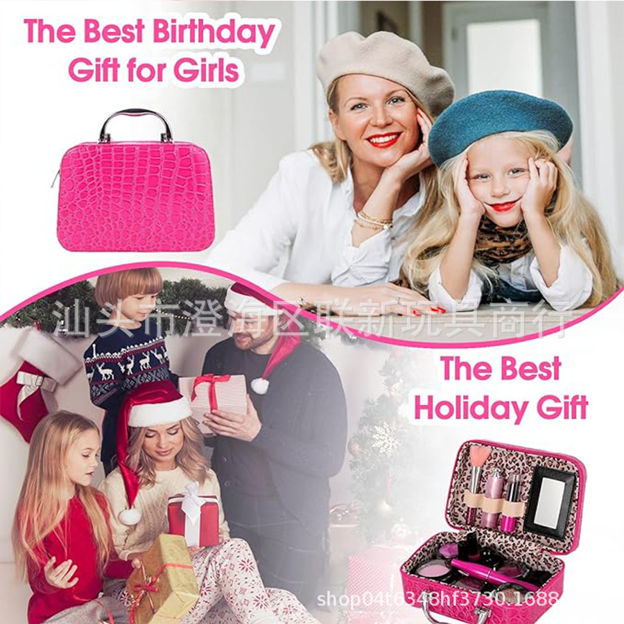 热销仿真无色儿童化妆品玩具套装女孩彩妆盒批发产品图