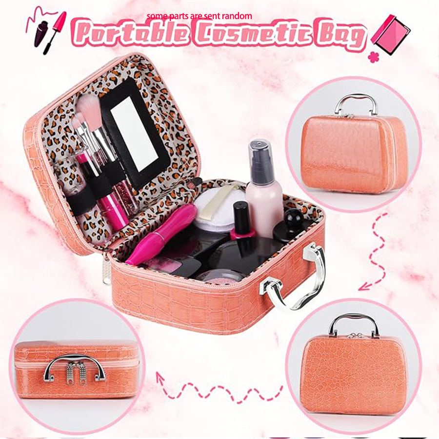 热销仿真无色儿童化妆品玩具套装女孩彩妆盒批发详情8