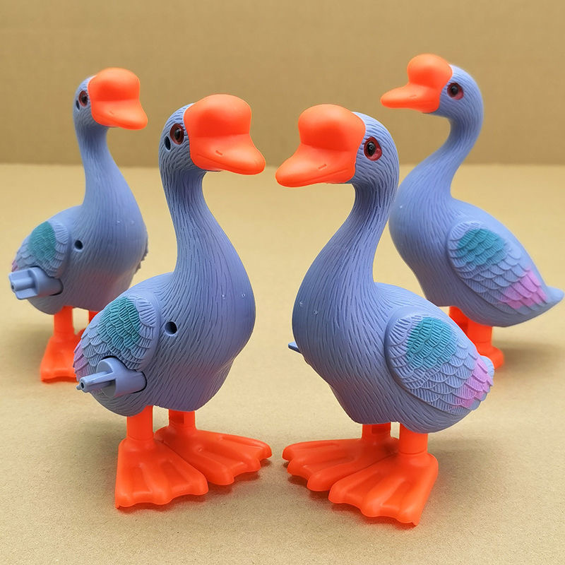 儿童上链发条玩具跳跳大白鹅大黄鸭早教益智启蒙男孩女孩1-4周岁