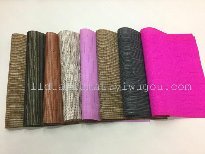 PVC placemats, Teslin placemats and table MATS, fashionable and versatile bamboo joint pattern placemats pic 1