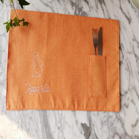 Thickened embroidered double-layer cotton and linen placemats with pockets, heat-resistant and heat-insulating pads, fabric coasters, table MATS, tea MATS and bowl MATS Specification image