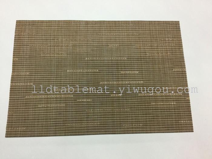 PVC placemats, Teslin placemats and table MATS, fashionable and versatile bamboo joint pattern placemats pic 2