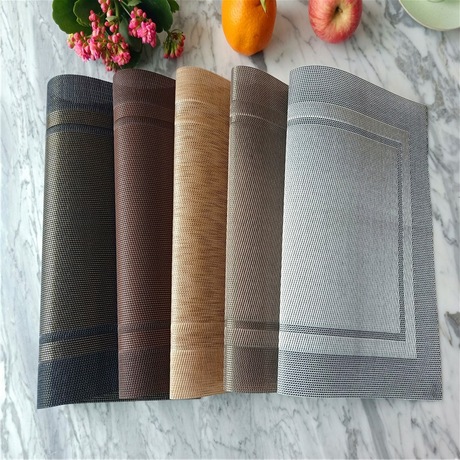 Premium jacquard Teslin placemats, table MATS, coasters, coffee MATS, tea MATS, outdoor travel and home fashion double-frame placemats