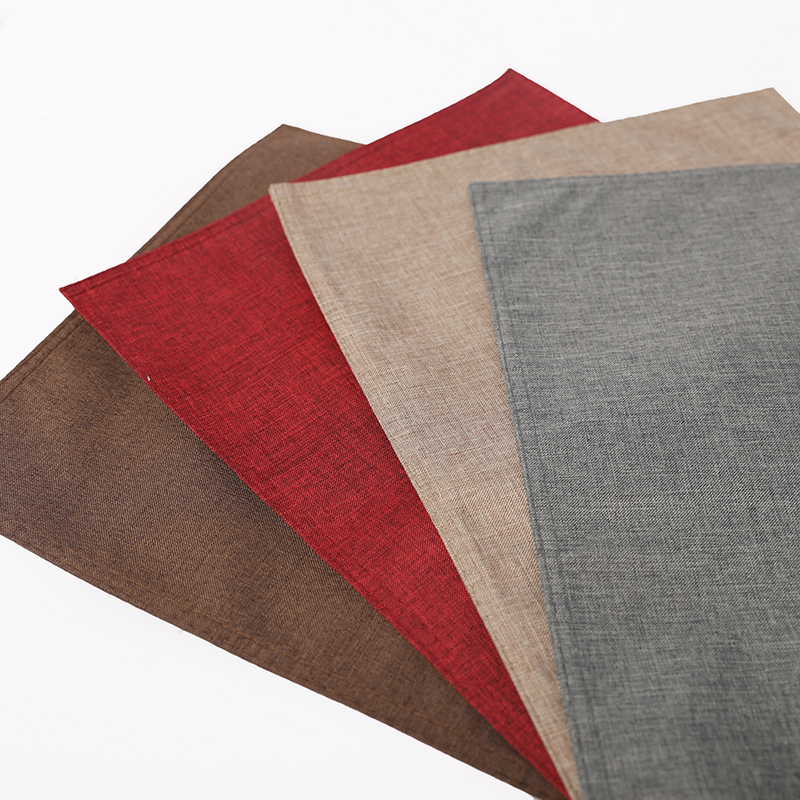 Environmentally friendly thickened double-layer cotton and linen fabric placemats, Japanese and European style heat-insulating table MATS, plate MATS, bowl MATS, table flags details Picture
