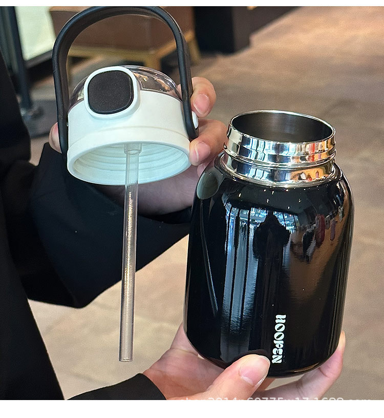 新款ins高颜值316不锈钢保温杯便携随手大肚杯子小巧简约少女水杯详情4