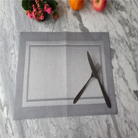 Premium jacquard Teslin placemats, table MATS, coasters, coffee MATS, tea MATS, outdoor travel and home fashion double-frame placemats Application Scenario