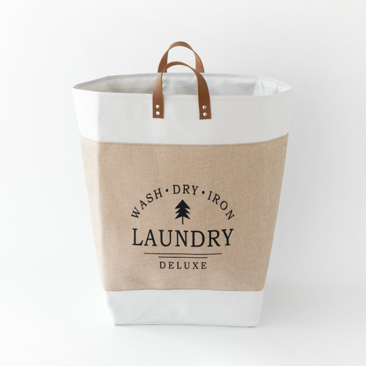 PU hand-washing bag, thickened storage box, toy and sundries organization frame, large cotton and linen dirty clothes laundry basket details Picture