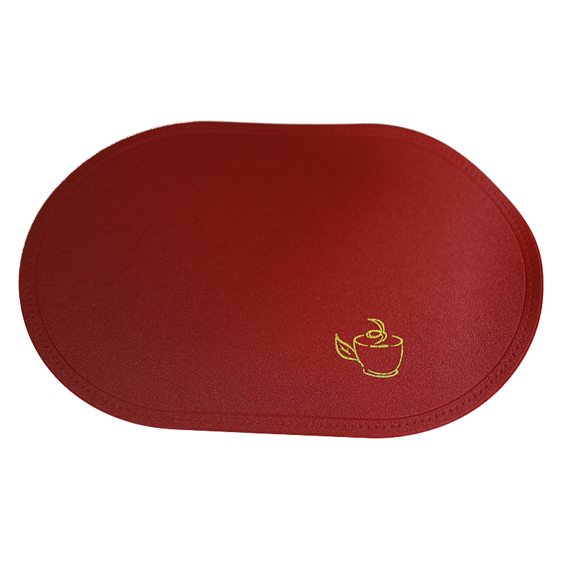 Creative European-style gilded ultrasonic waterproof Western placemats, pvc plastic Teslin pads, heat insulation pads and coasters can be customized Specification image