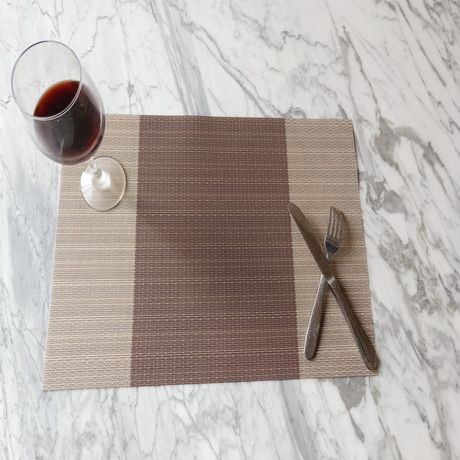 Premium jacquard Teslin placemats, table MATS, coasters, coffee MATS, tea MATS, outdoor travel and home fashion, bamboo joint pattern MATS details Picture