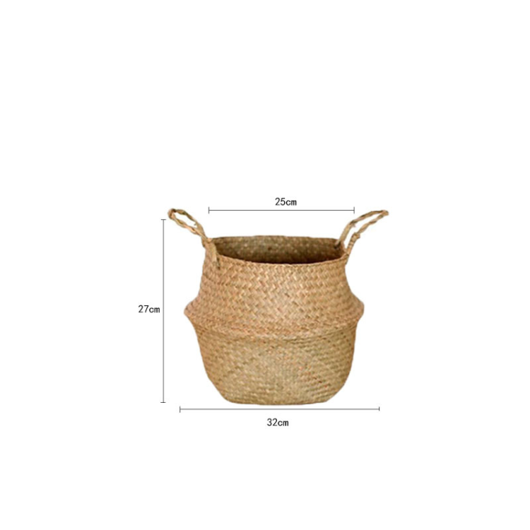 European flower basket, hand-held woven basket, flowerpot, straw weaving, bamboo weaving, plant straw weaving, floor-standing folding straw weaving, basket weaving Item Picture