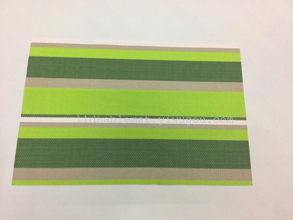 PVC placemats, Teslin placemats and table MATS, fashionable and versatile, colorful striped placemats