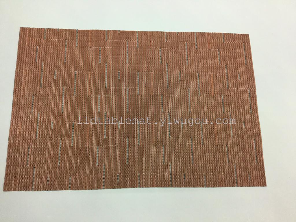 PVC placemats, Teslin placemats and table MATS, fashionable and versatile bamboo joint pattern placemats