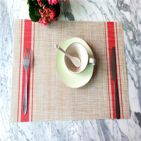 Nordic-style pvc jacquard Teslin placemats, table MATS, coasters, coffee MATS, tea MATS, outdoor travel and home fashion Specification image
