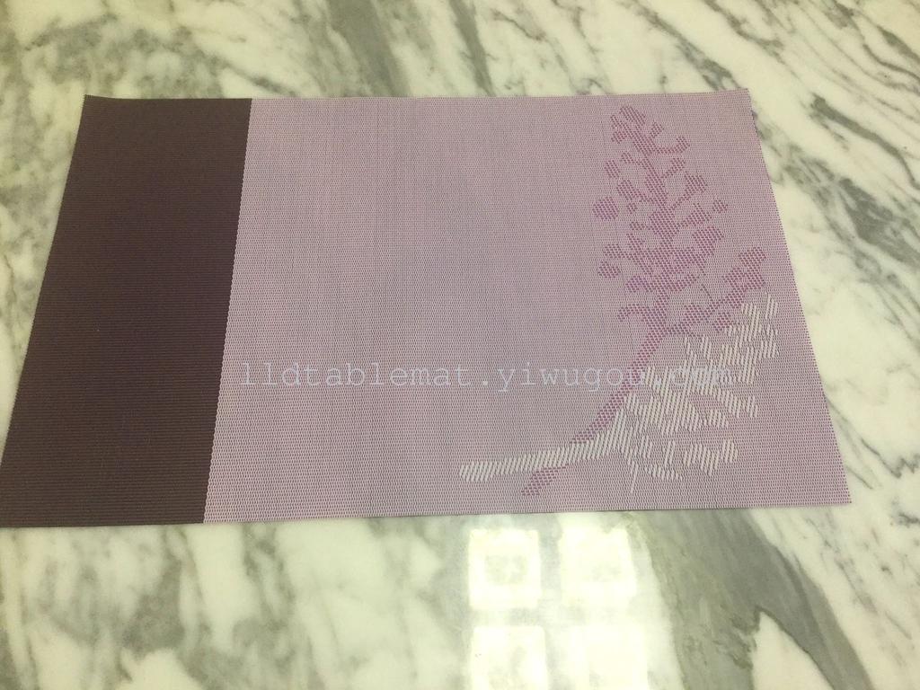 PVC placemats, Teslin placemats and table MATS, fashionable and versatile two-color lucky tree placemats