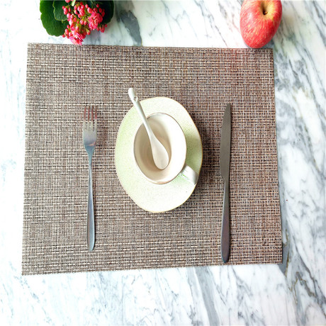 Wholesale pvc jacquard imitation Matterine placemats, table MATS, coasters, coffee MATS, tea MATS, outdoor travel, home fashion details Picture