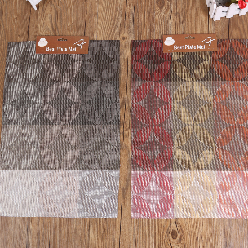 Household Western-style placemats, heat-resistant placemats, hotel pvc placemats, waterproof and anti-slip bowl MATS