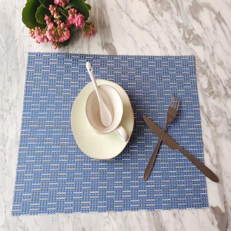 Teslin placemats, heat-insulating PVC Western placemats, anti-slip placemats, bowl MATS, plate MATS, cup MATS, tea art MATS, thickened jacquard woven