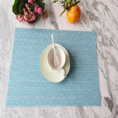 Teslin placemats, heat-insulating PVC Western placemats, anti-slip placemats, bowl MATS, plate MATS, cup MATS, tea art MATS, thickened jacquard woven Application Scenario