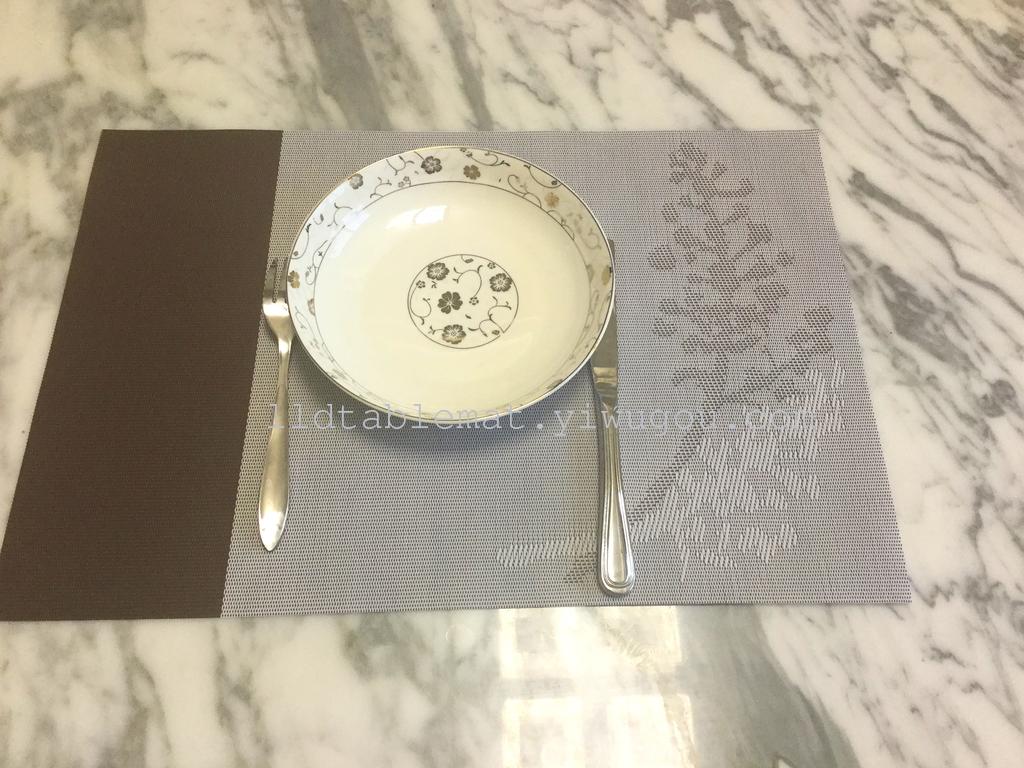PVC placemats, Teslin placemats and table MATS, fashionable and versatile two-color lucky tree placemats Specification image