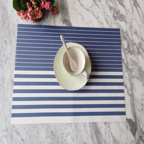Nordic-style pvc jacquard irregular striped Teslin placemats, table MATS, coasters, coffee MATS, tea MATS and picnic MATS