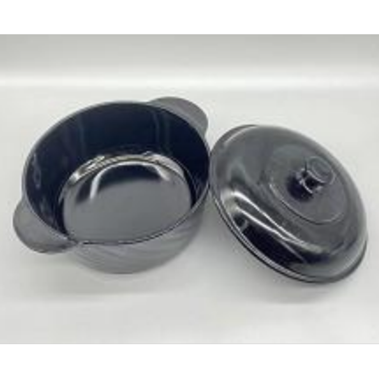 YJ珐琅锅无涂层陶瓷炖锅家用搪瓷锅煮奶双耳汤锅