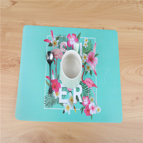 PP matte eco-friendly thickened single placemats, coasters, heat-insulating and anti-slip tea MATS, DIY creative and beautiful patterns, customizable Application Scenario