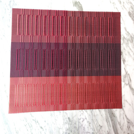 Teslin placemats, heat-insulating Western placemats, anti-slip placemats, bowl MATS, plate MATS, cup MATS, tea art MATS, jacquard gradient, bamboo joint pattern details Picture