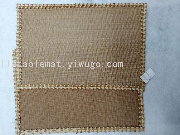 Simple style European-style linen Western placemats, anti-slip placemats, heat-insulating table MATS, washable and eco-friendly tablecloths
