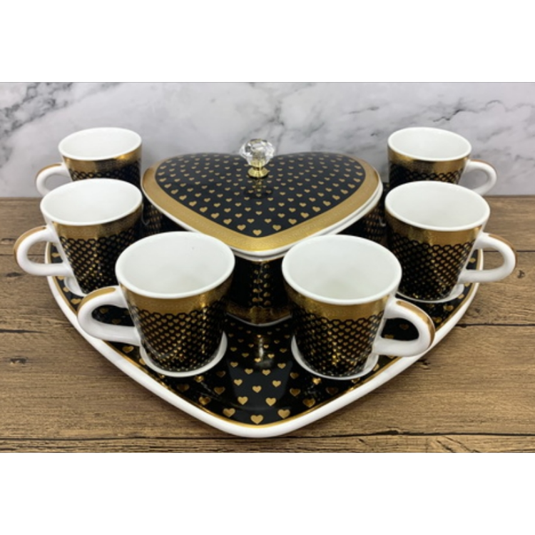 YJ陶瓷咖啡杯陶瓷石头纹咖啡杯电镀杯