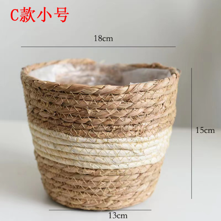 Flower POTS, papyrus rope flower baskets, large woven flower POTS, papyrus flower pot covers, rattan woven flower pot covers