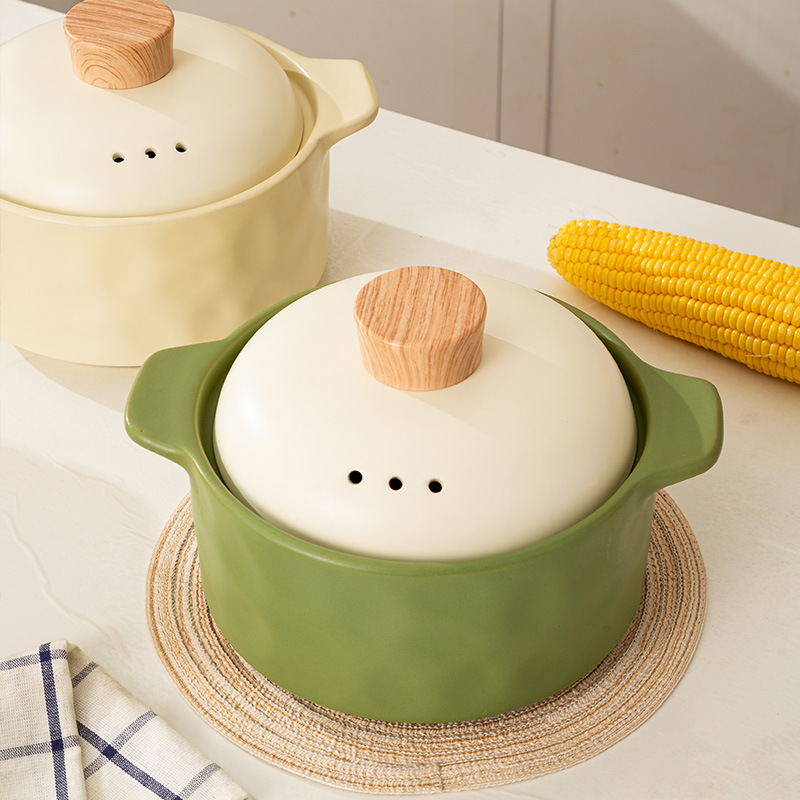 陶瓷汤锅砂锅炖锅煲汤家用耐高温燃气煤气灶干烧不裂陶瓷沙锅汤锅