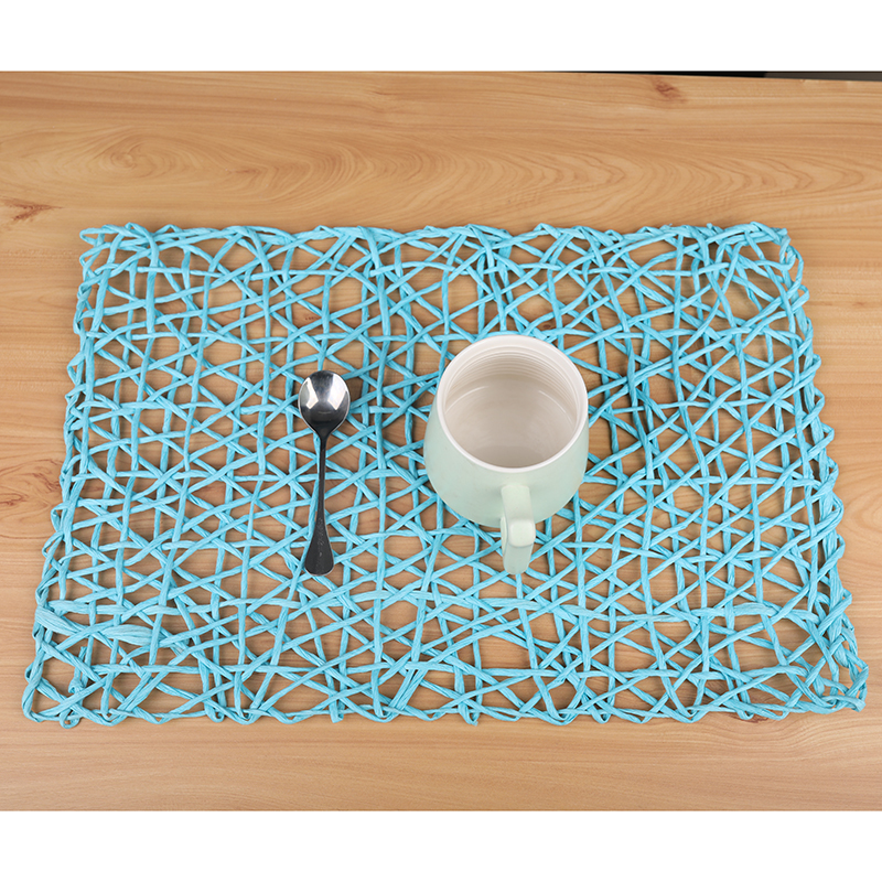 Hand-woven wooden pulp paper thick rope, environmentally friendly, fashionable and beautiful placemats, teacup MATS and spacers