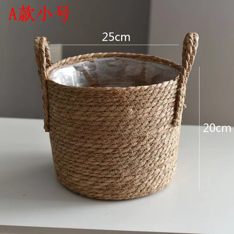 Flower POTS, papyrus rope flower baskets, large woven flower POTS, papyrus flower pot covers, rattan woven flower pot covers details Picture
