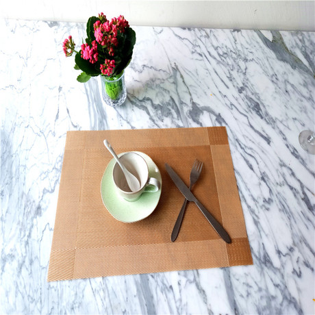 Teslin placemats, heat-insulating PVC Western placemats, anti-slip placemats, bowl MATS, plate MATS, cup MATS, tea art MATS, thickened diagonal frames Specification image