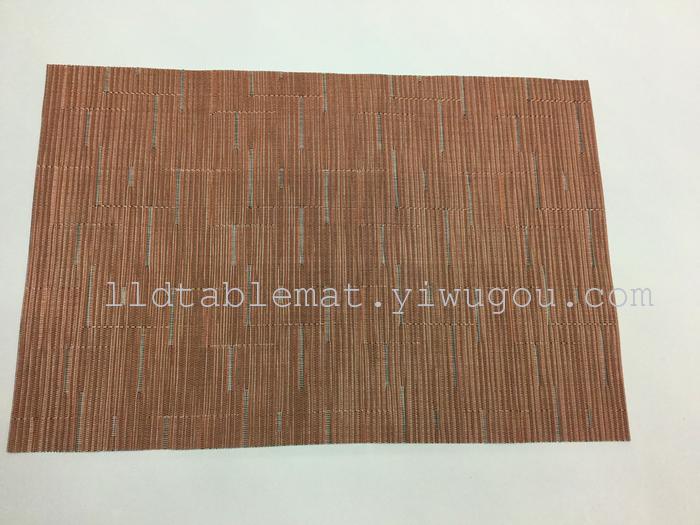 PVC placemats, Teslin placemats and table MATS, fashionable and versatile bamboo joint pattern placemats pic 3