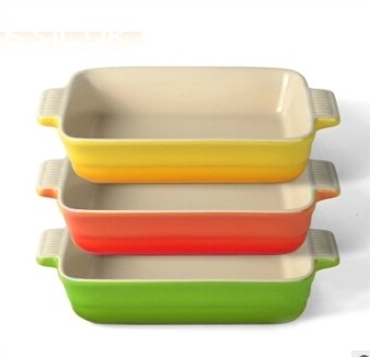 长方陶瓷烤盘 烤箱烘焙芝士焗饭盘 时尚主题西餐厅用餐具