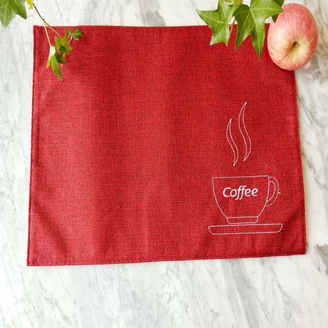 Double-layered coffee cups, embroidered cotton and linen placemats, Japanese and European style heat-insulating table MATS, plate MATS, bowl MATS and coasters are indispensable for home use