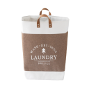 PU hand-washing bag, thickened storage box, toy and sundries organization frame, large cotton and linen dirty clothes laundry basket pic 1