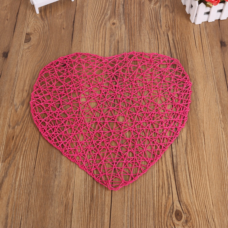 Nordic-style tablecloth, woven mat, straw rope net mat, paper random woven tablecloth, kindergarten decoration