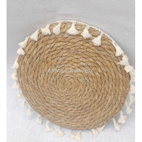 田园风草绳收纳篮糖果盘零食收纳筐首饰篮茶几桌面收纳盒装饰家居产品图